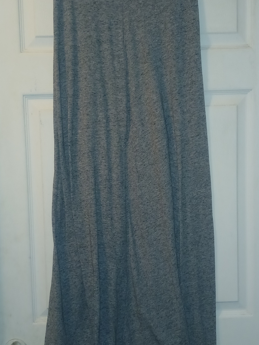 Divided Heather Gray Maxi Skirt - Flowing Casual Style